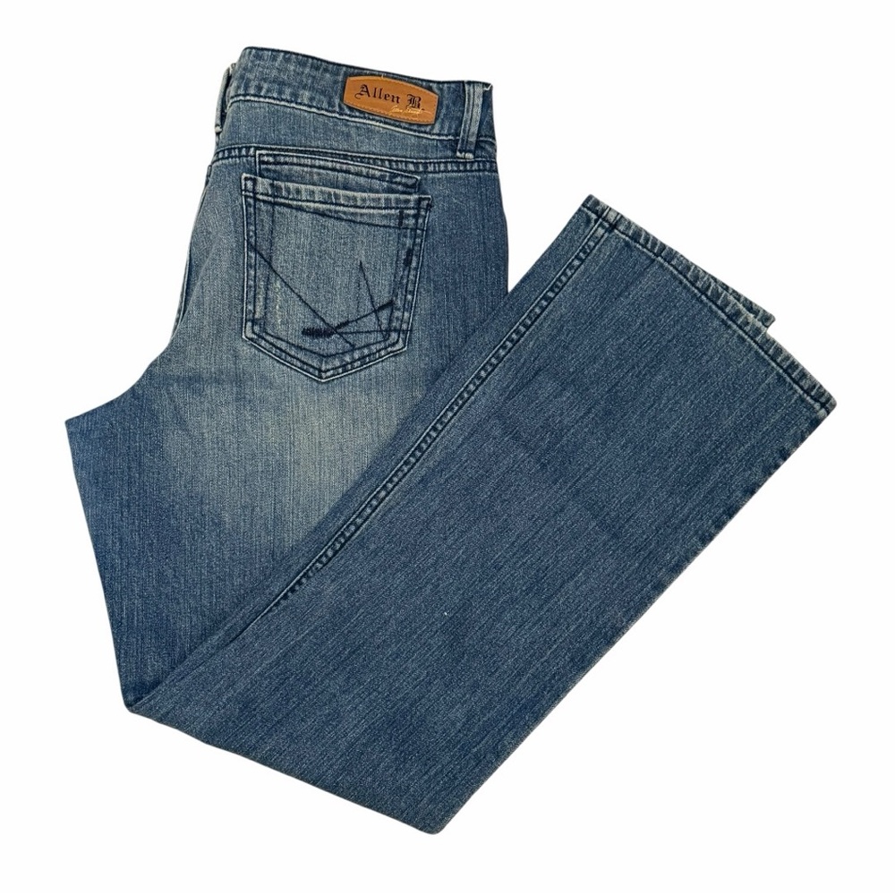 Allen B rhinestone pocket jeans size 15 Y2K glam denim - Picture 5 of 13